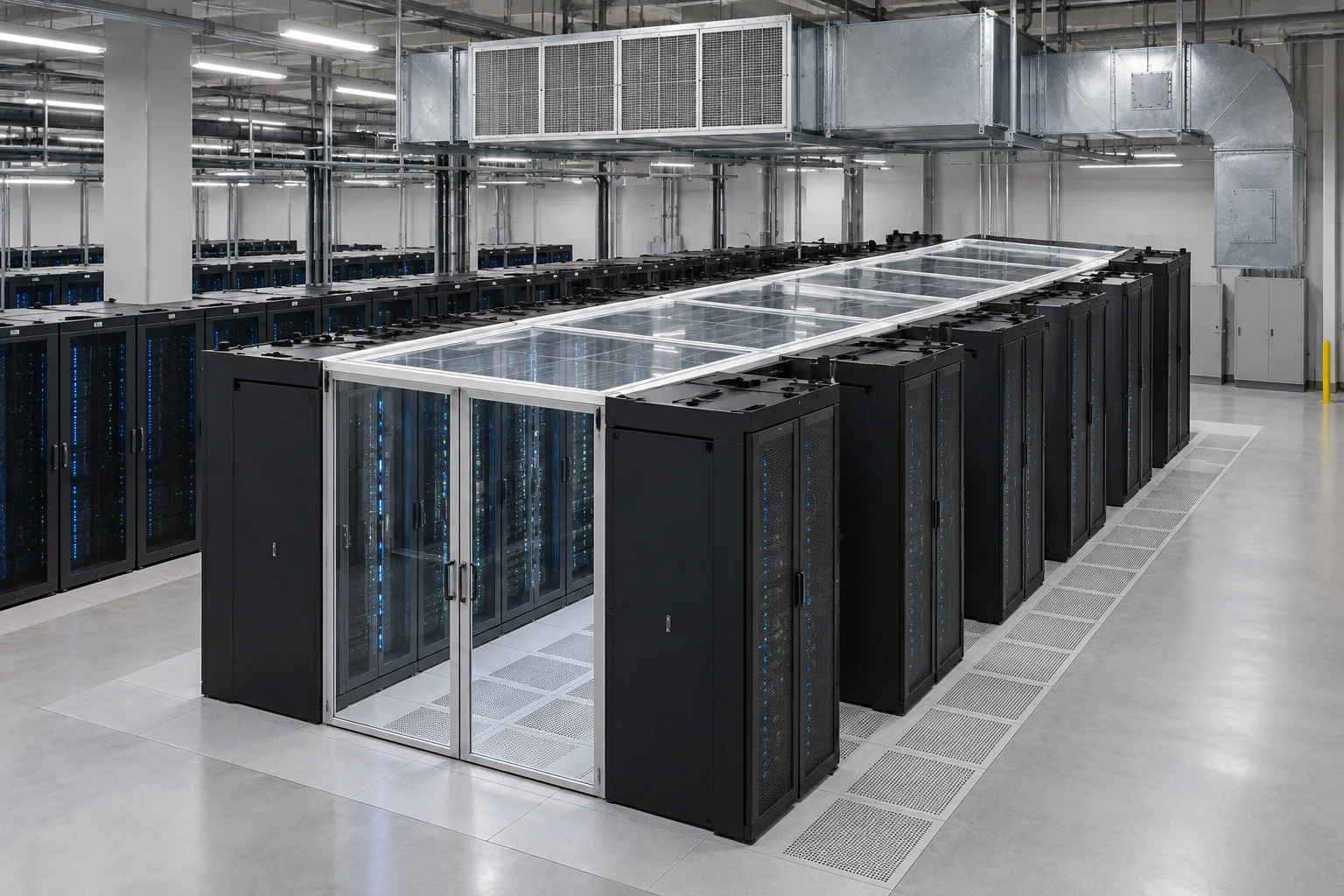 Illustrative application for Cold aisle containment planning guide